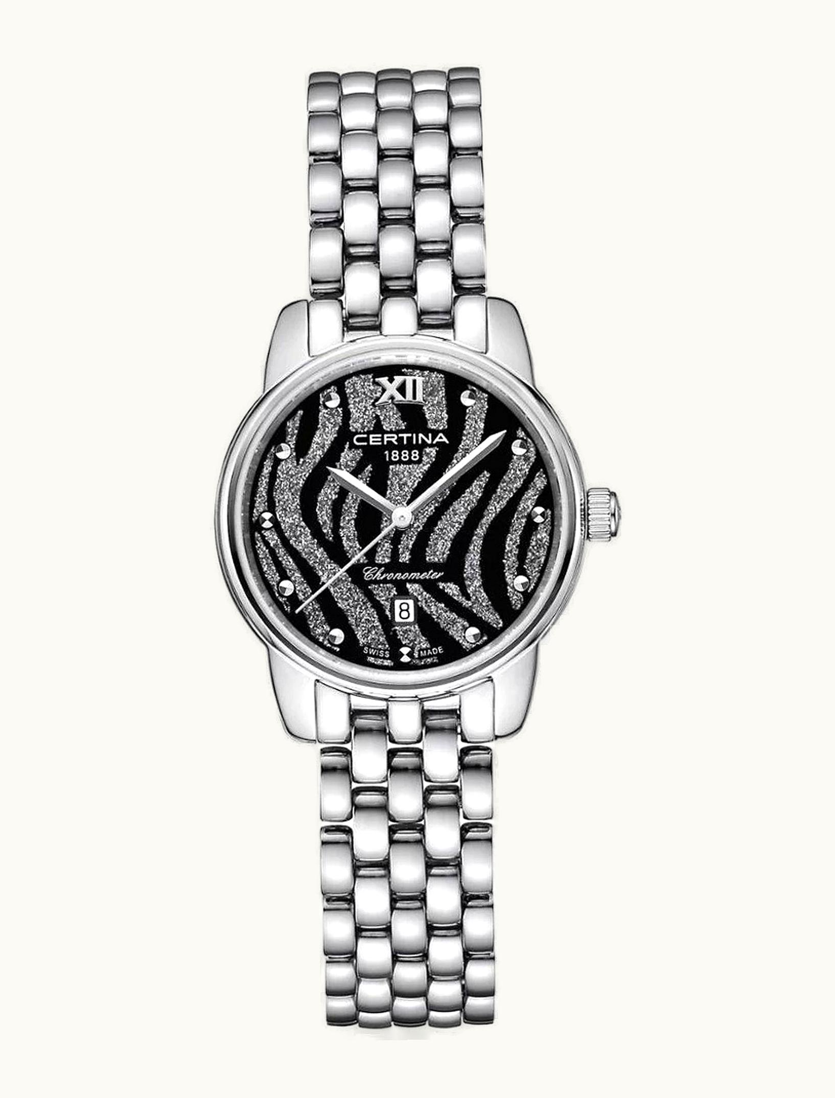 Certina DS-8 Lady Stainless Steel / Black / Bracelet