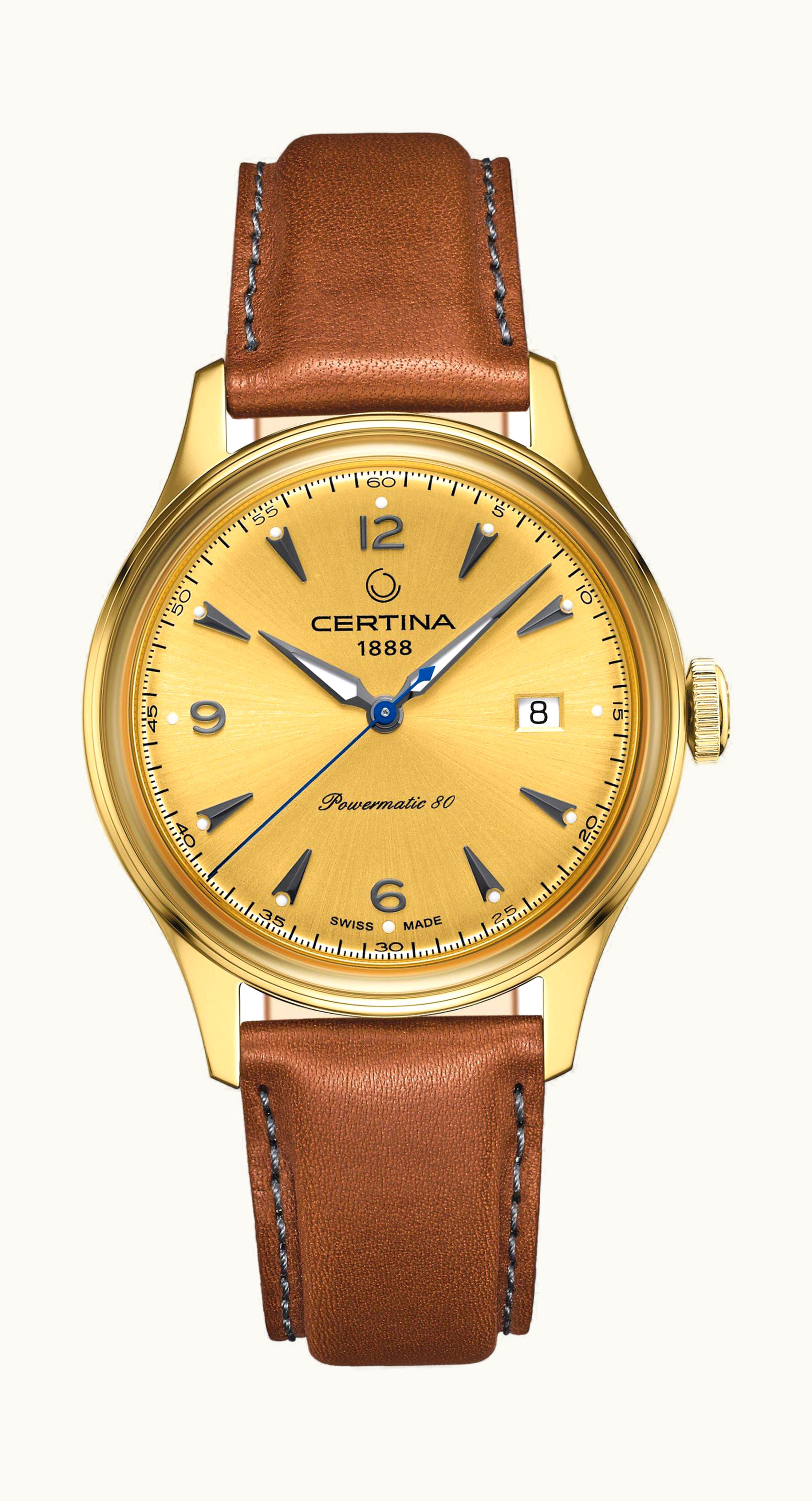 Certina DS Powermatic 80 Yellow / Champagne