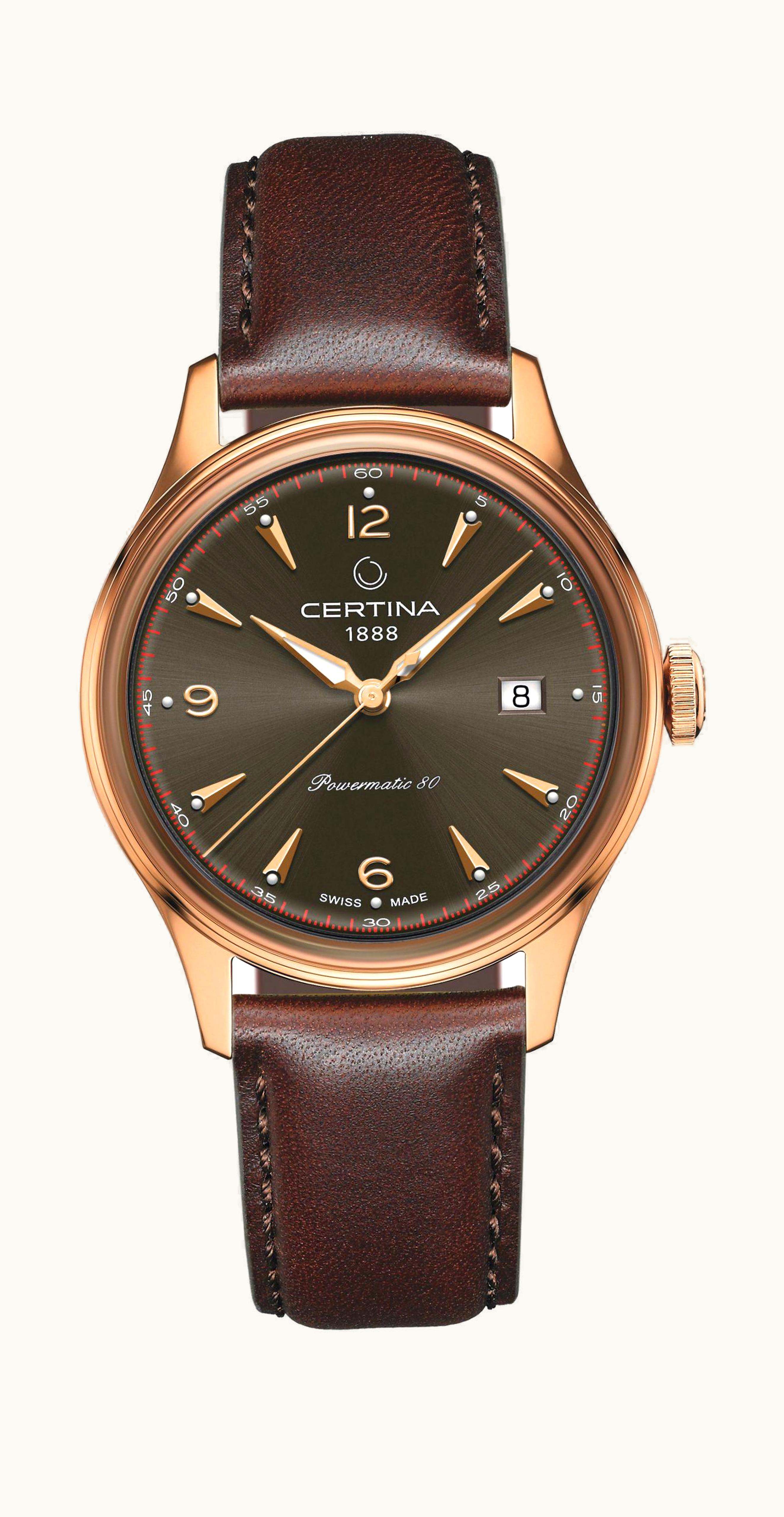 Certina DS Powermatic 80 Rose / Brown
