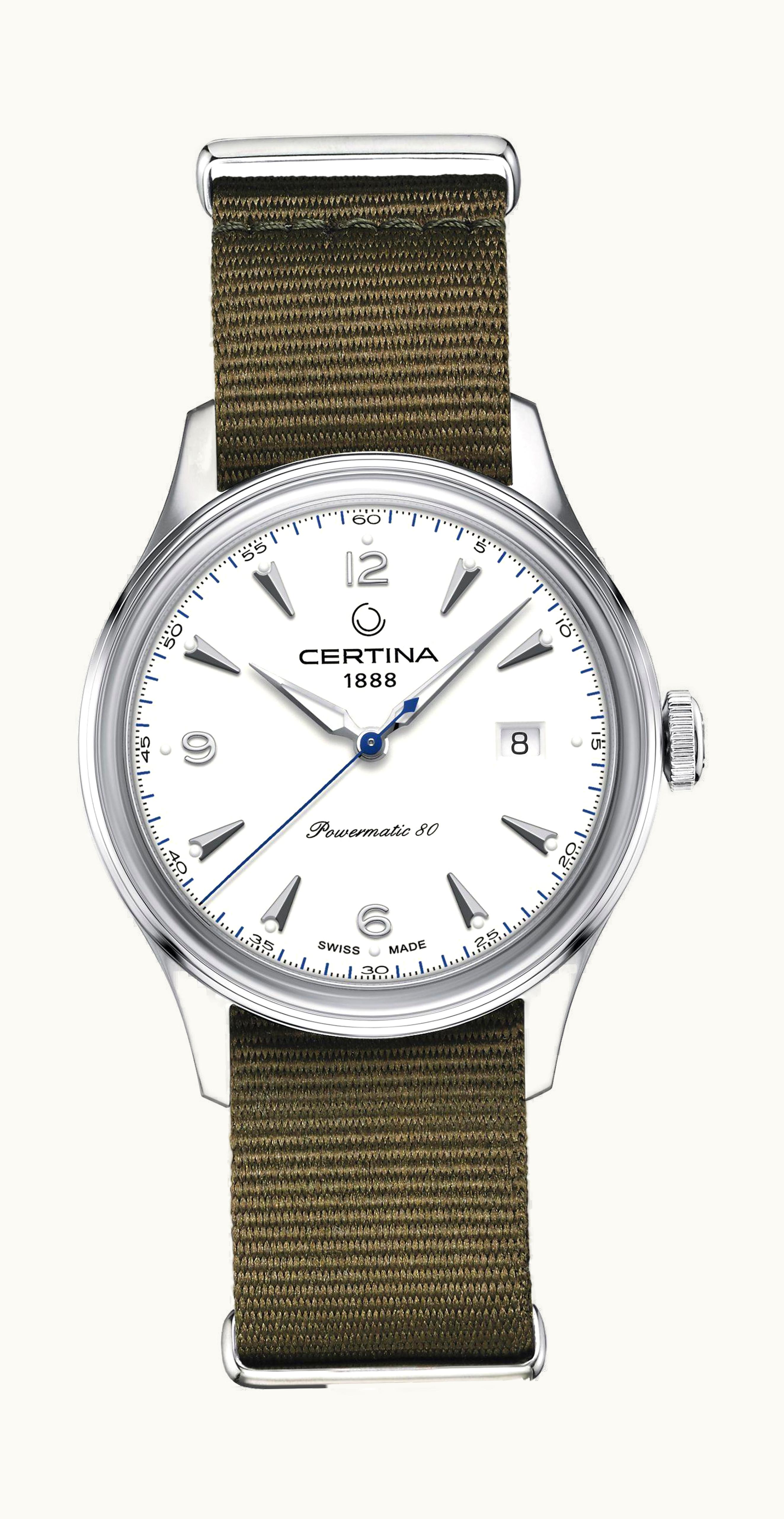 Certina DS Powermatic 80 Stainless Steel / White