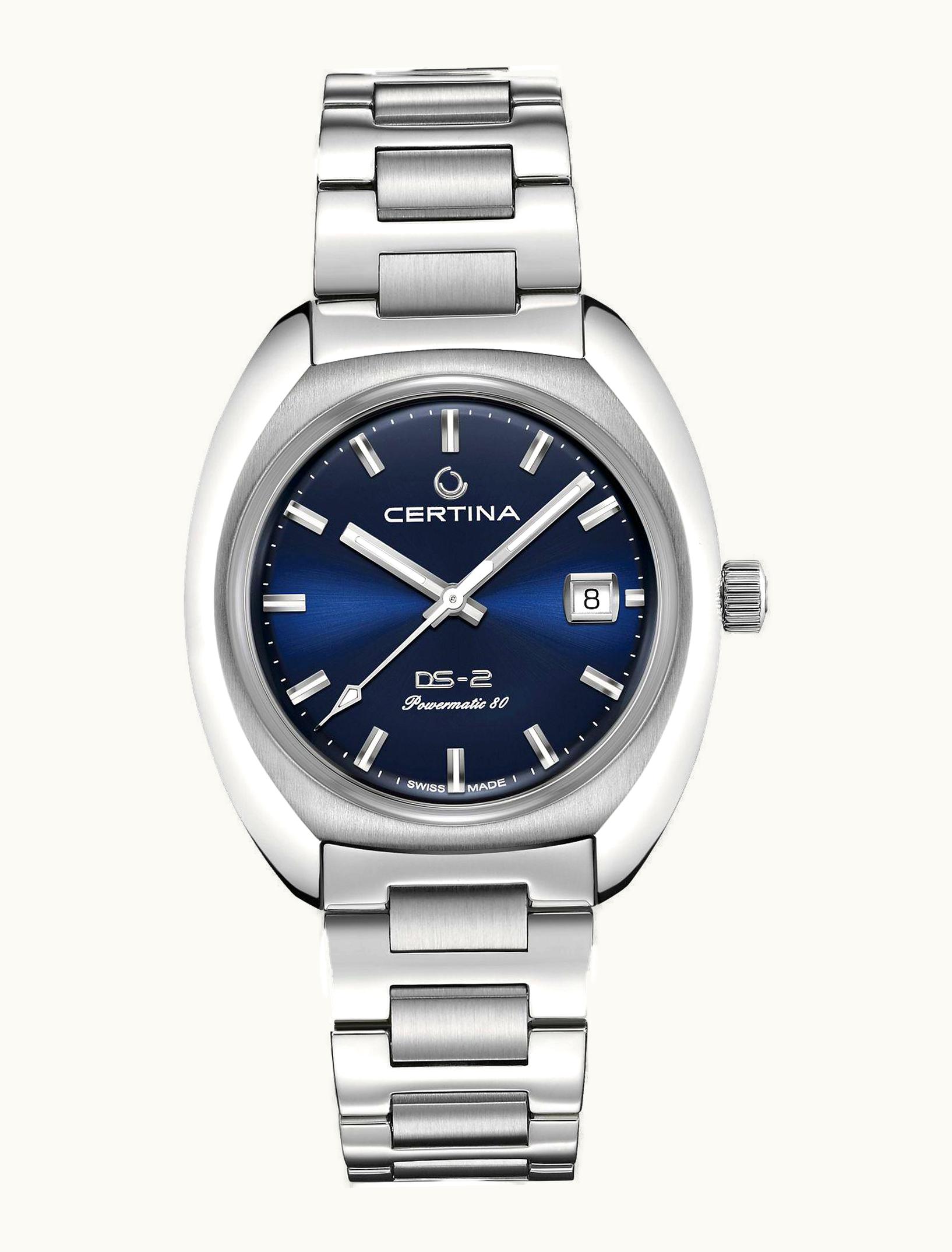 Certina DS-2 Powermatic 80 Stainless Steel / Blue / Bracelet