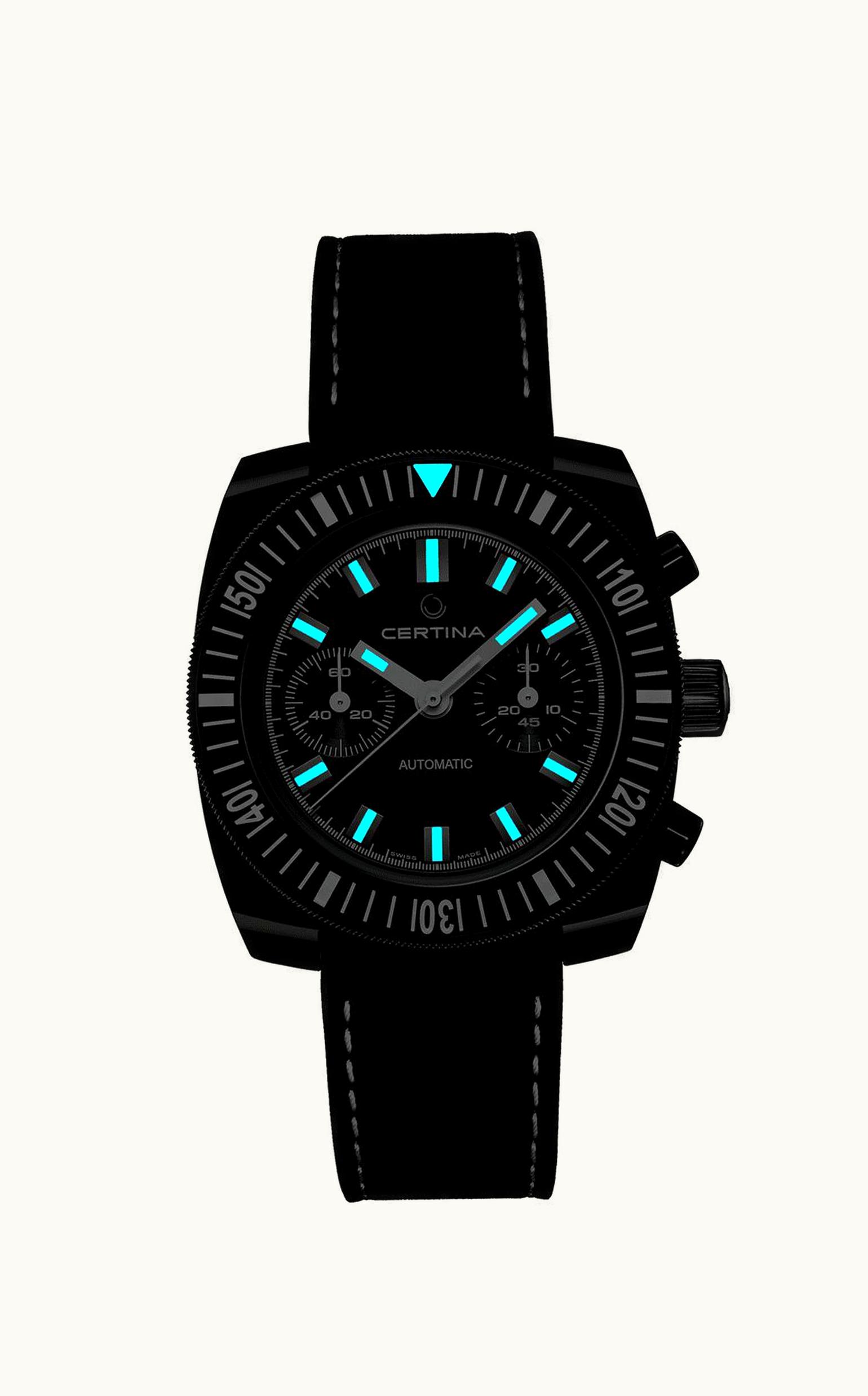 Certina DS Chronograph Automatic 1968 PVD / Black