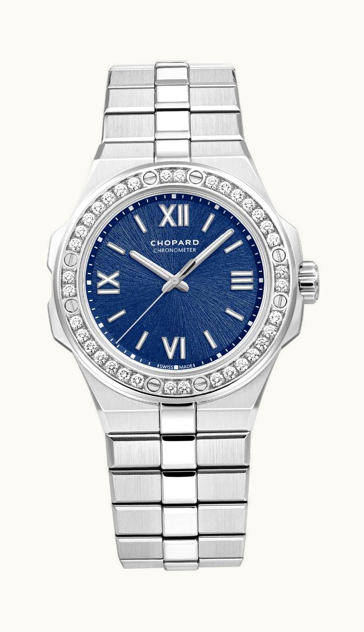 Chopard Alpine Eagle 36 Stainless Steel - Diamond / Blue