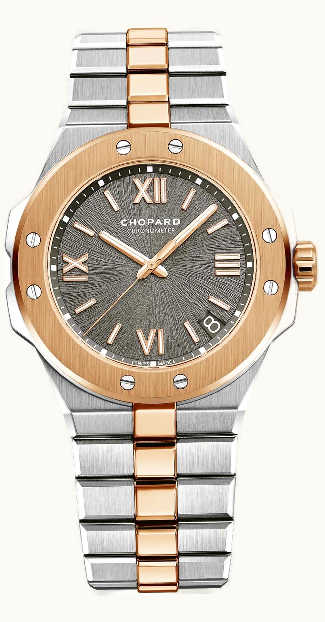 Chopard Alpine Eagle 41 Stainless Steel / Rose Gold / Grey