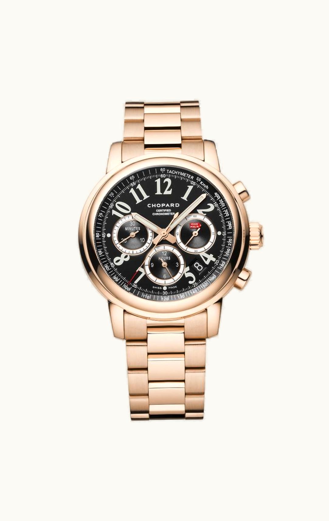 Chopard Mille Miglia Chronograph Rose Gold / Black / Bracelet