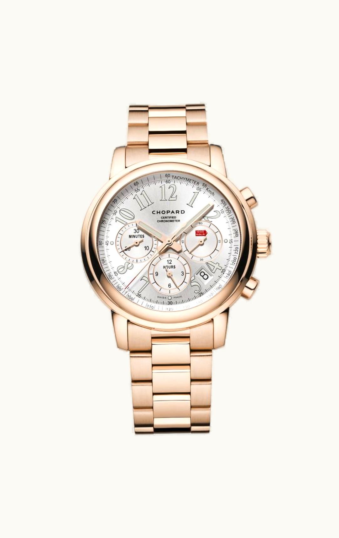 Chopard Mille Miglia Chronograph Rose Gold / Silver / Bracelet