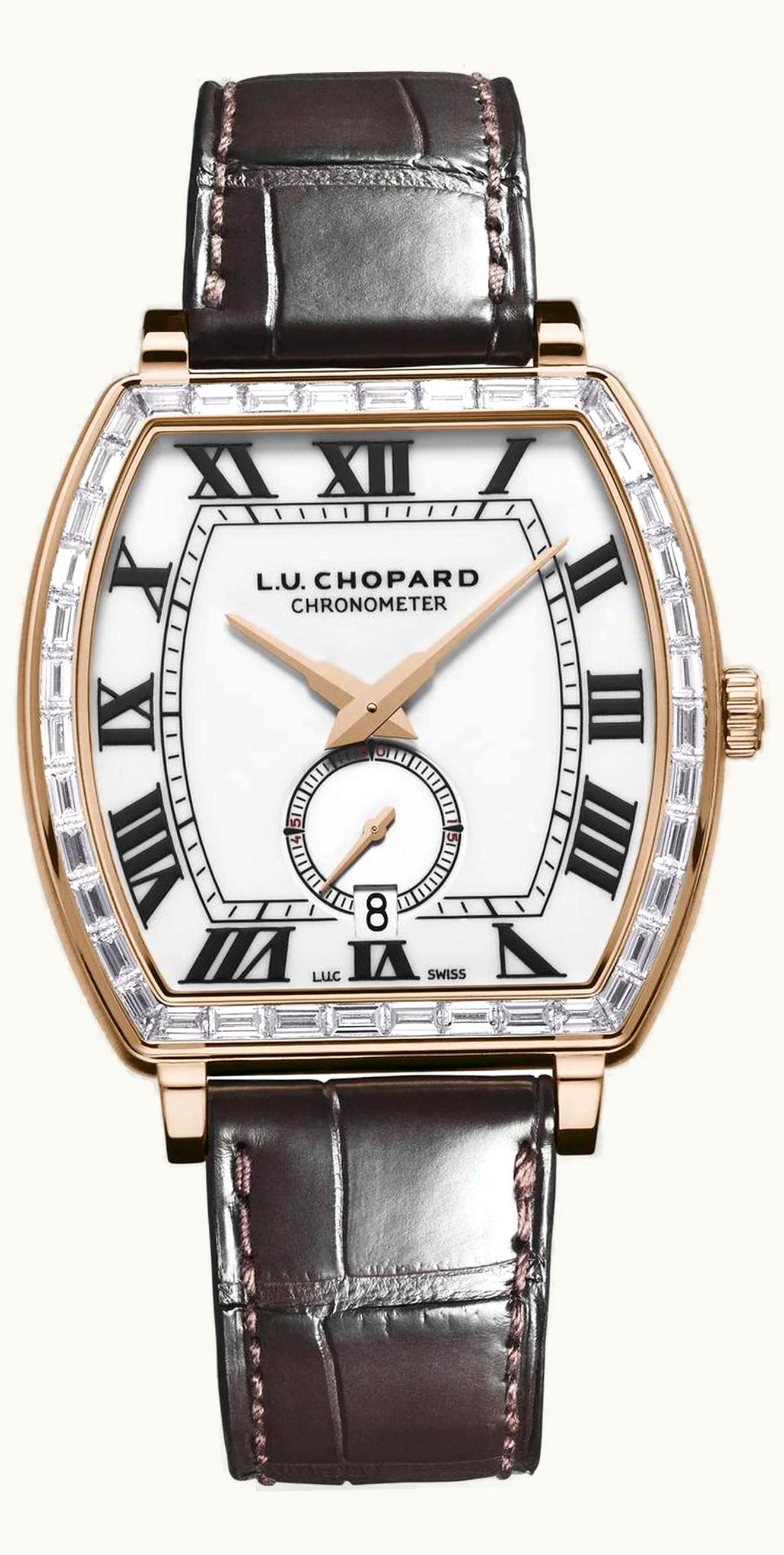 Chopard L.U.C. Heritage Grand Crux White Gold - Baguette / Black