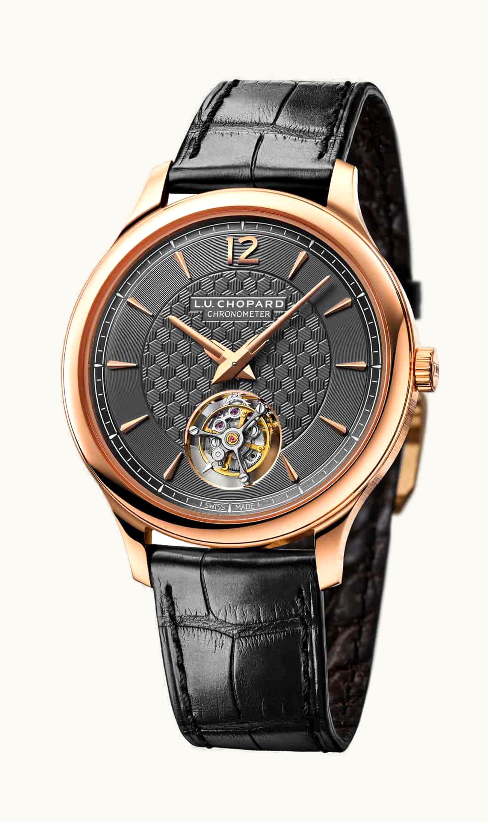 Chopard L.U.C Flying T Twin Rose Gold / Grey