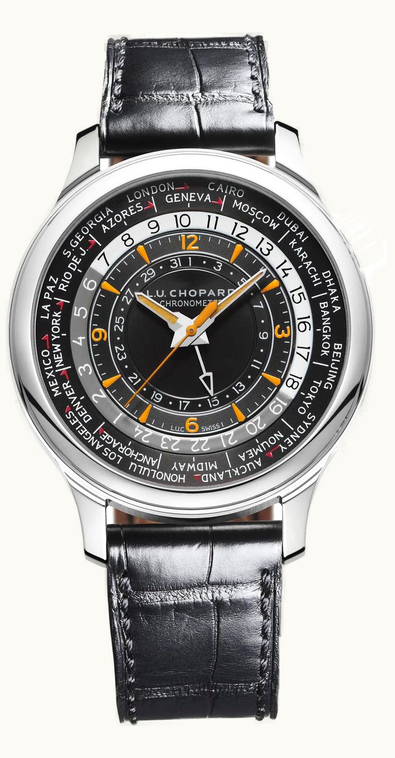 Chopard L.U.C Time Traveler One Stainless Steel / Black