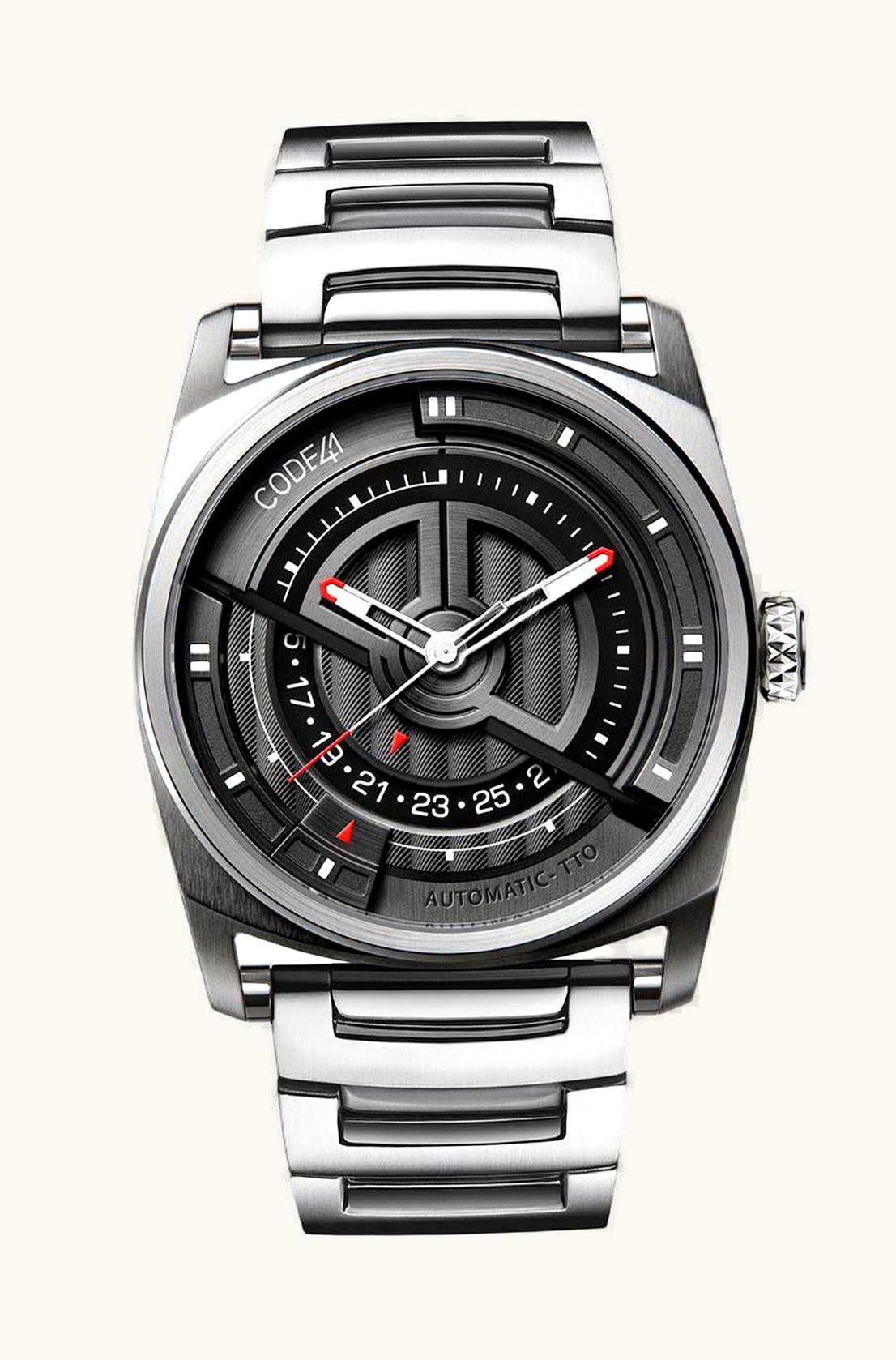 CODE41 Anomaly-02 Stainless Steel / Black