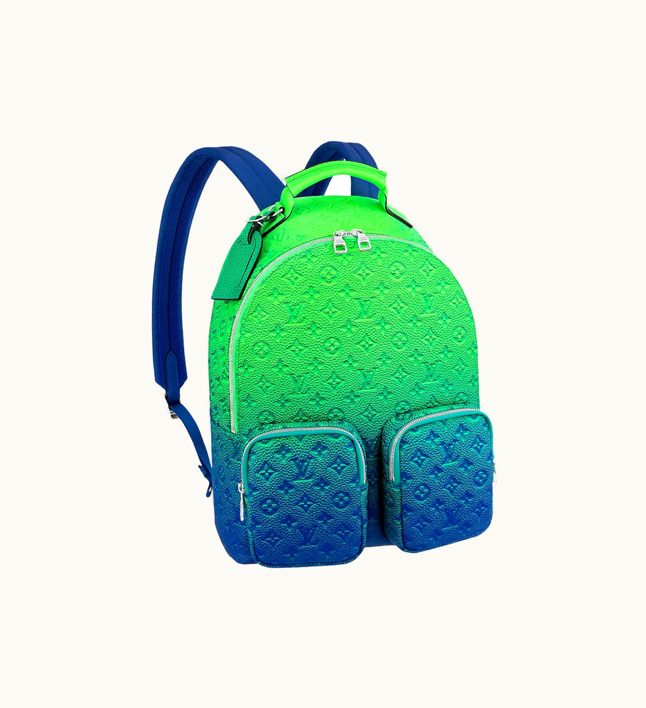 Louis Vuitton Louis Vuitton Multipockets Backpack Taurillon Illusion Blue Green