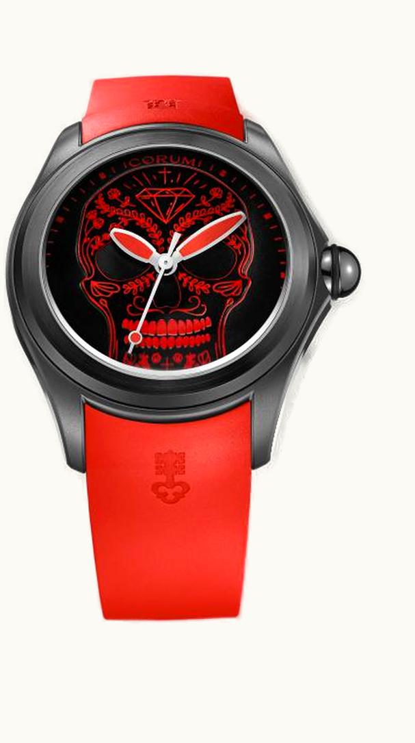 Corum Big Bubble Magical 47 PVD Titanium / Nelson de la Nuez / Rubber