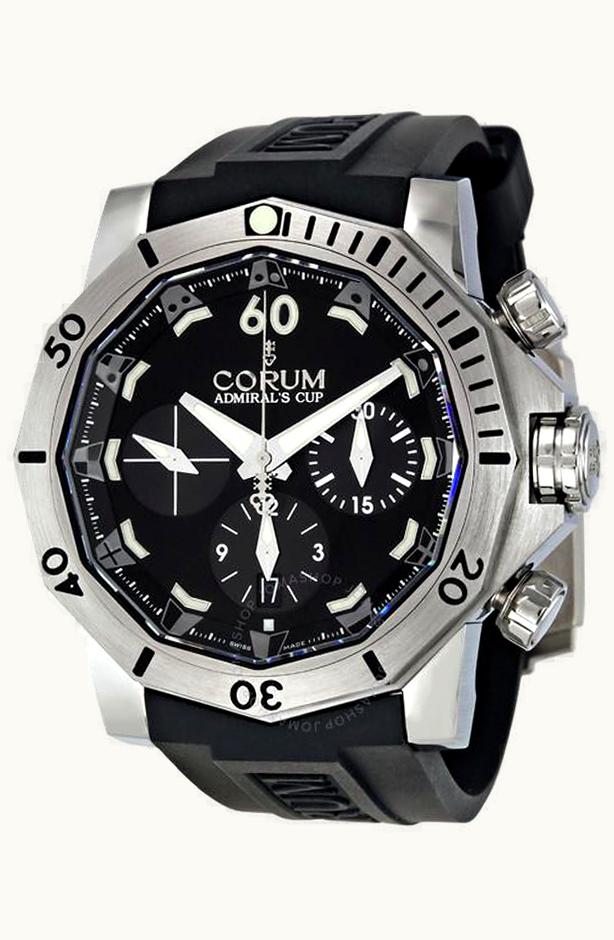 Corum Big Bubble Magical 52 PVD Titanium / Matt Barnes - Clown / Rubber