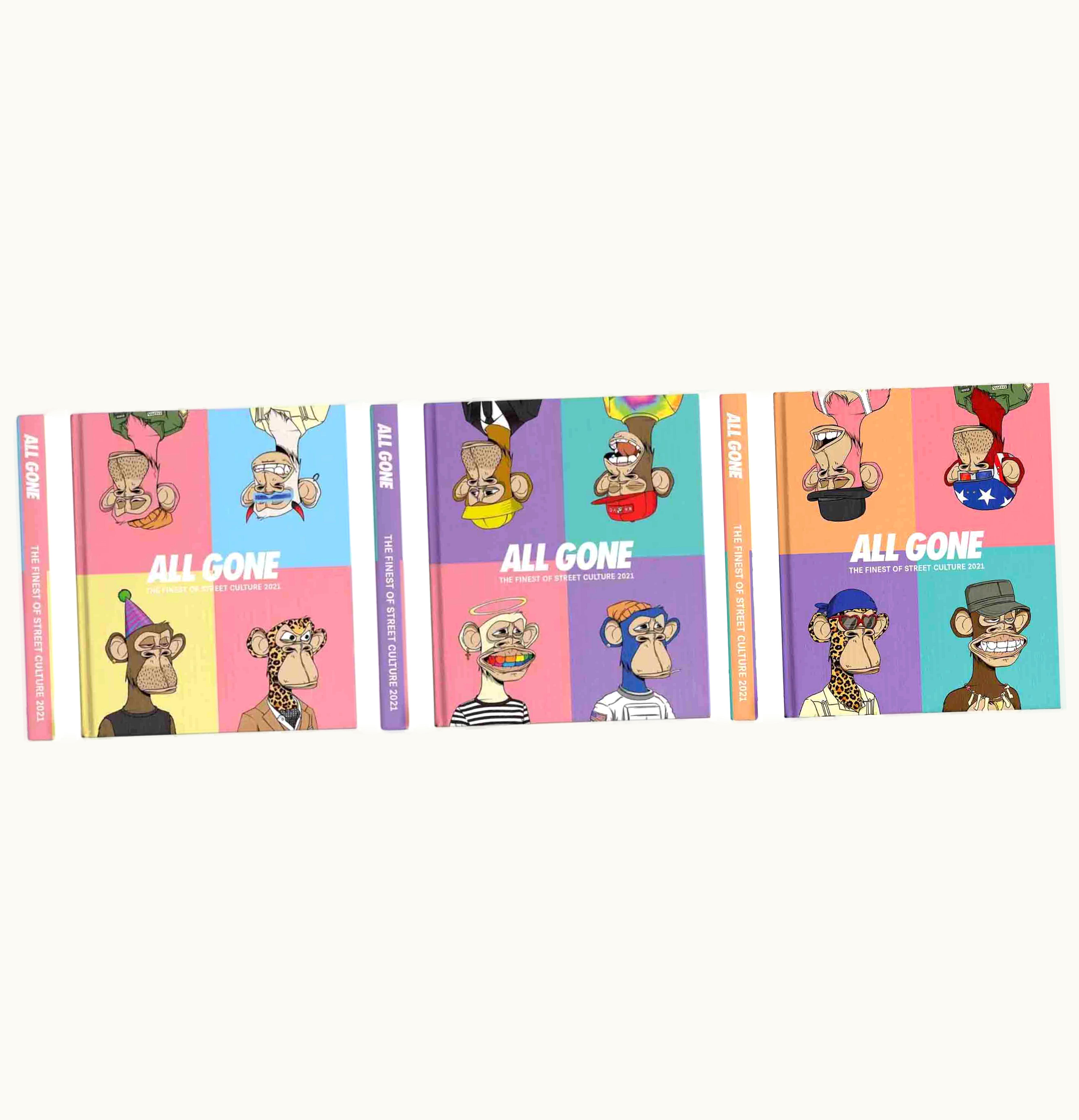 All Gone All Gone x Bored Ape Yacht Club 2021 Book Set of 3