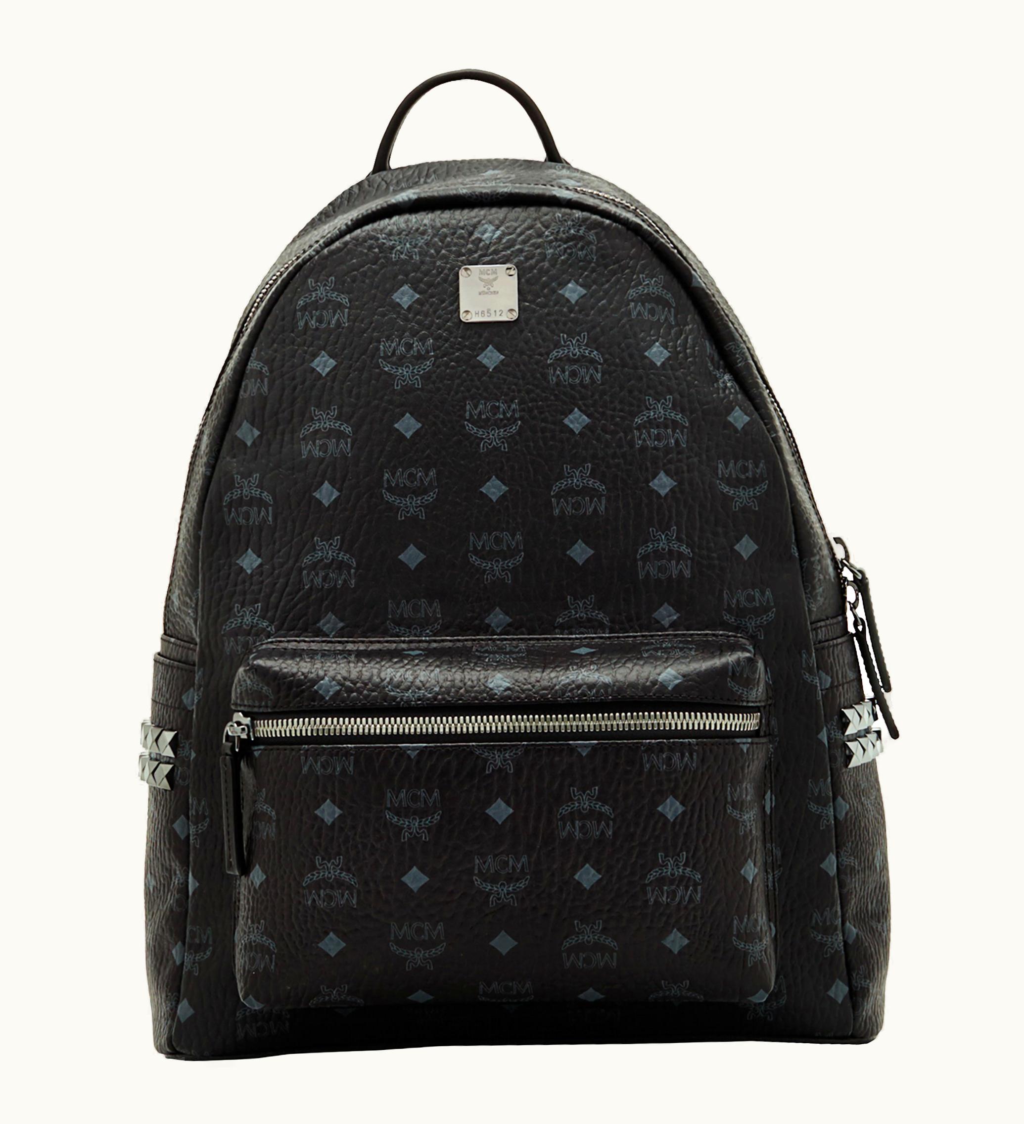 MCM MCM Stark Backpack Visetos Side Studs Medium Black