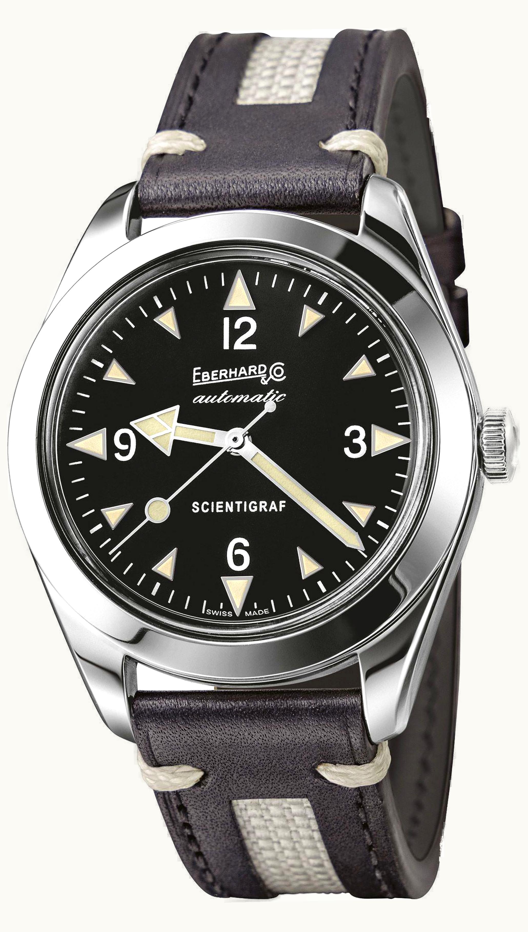 Eberhard Scientigraf Stainless Steel / Black