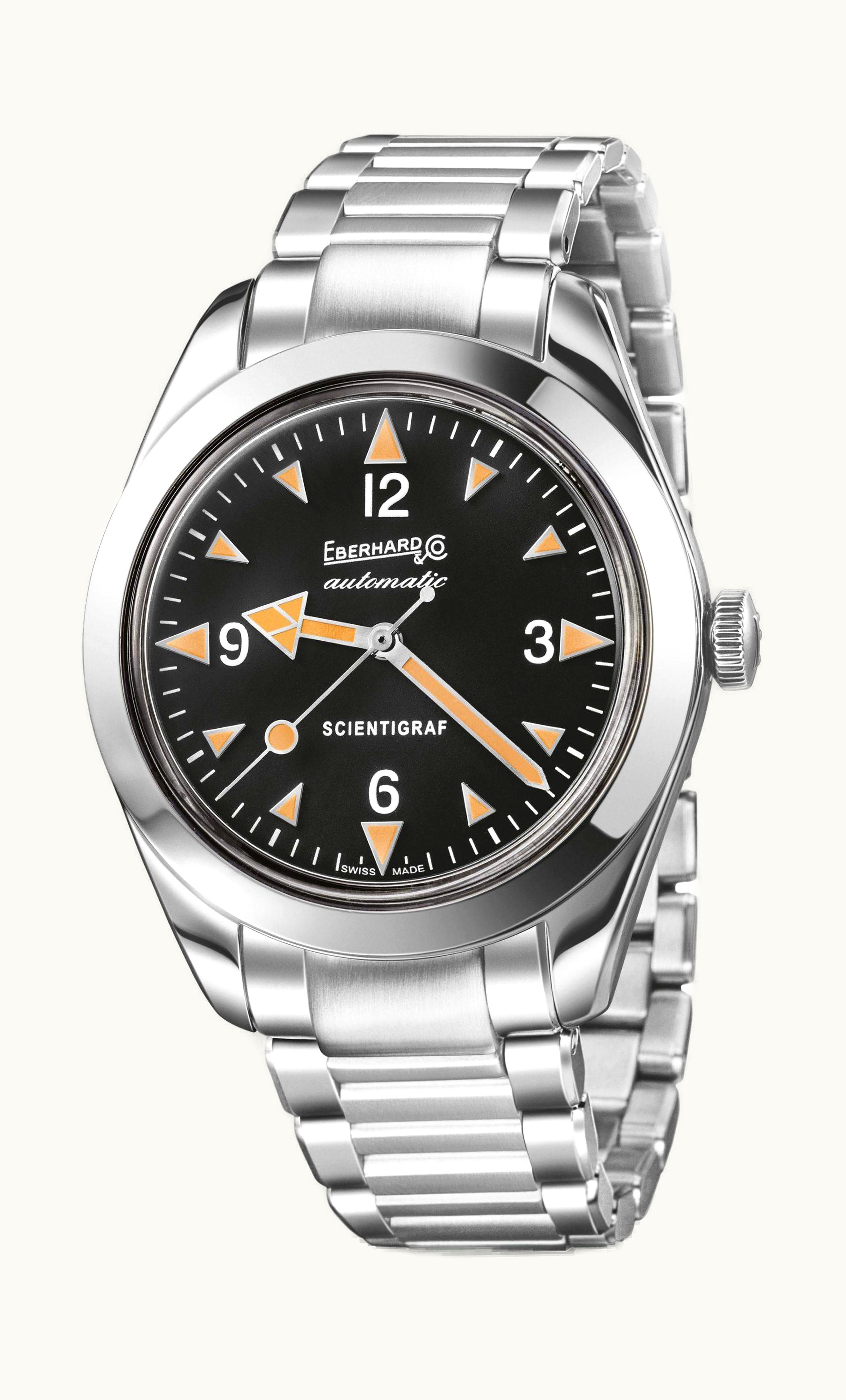 Eberhard Scientigraf Stainless Steel / Black