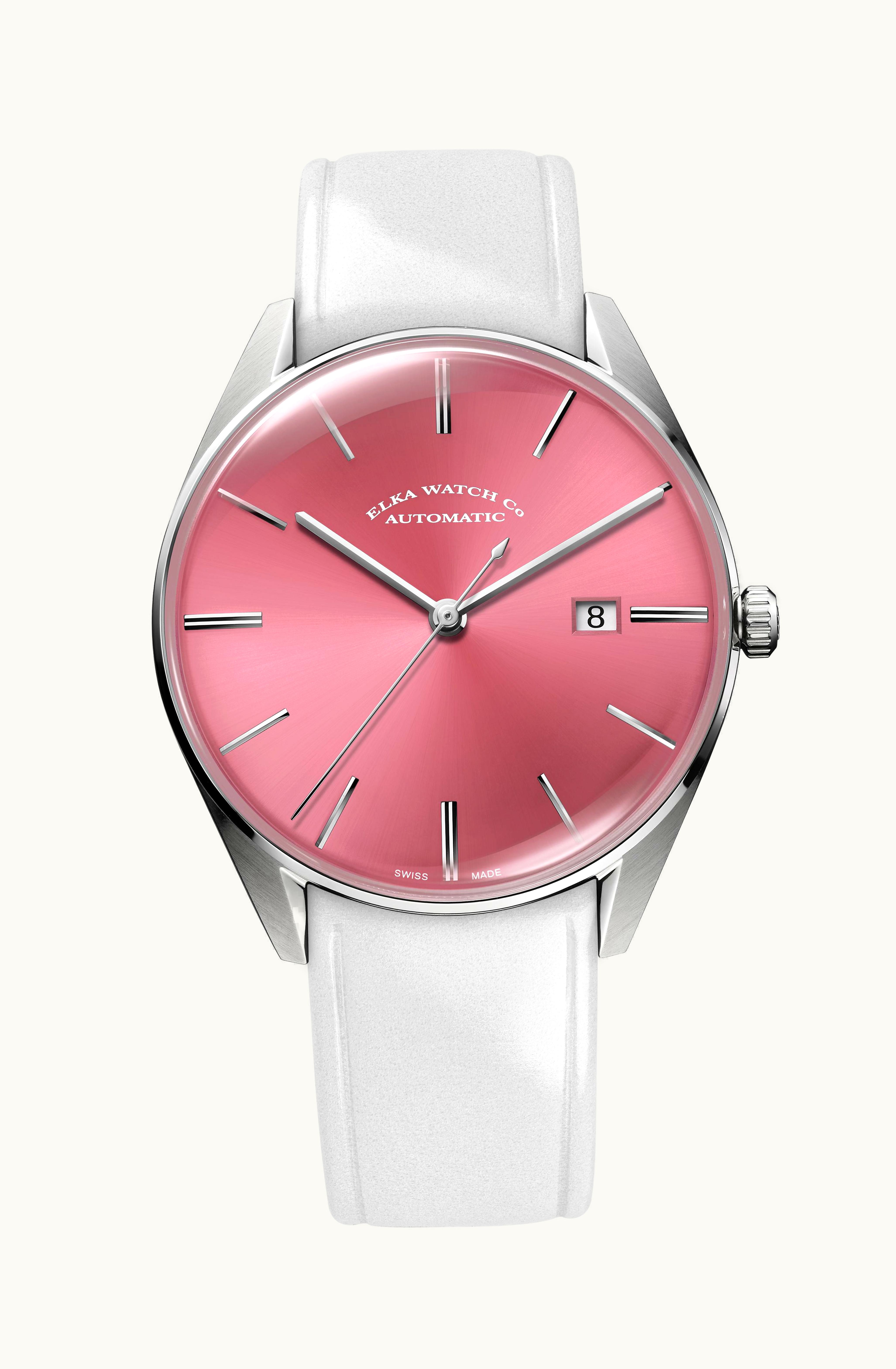 Elka Watch Co. D-Series Stainless Steel / Pink / Milanese