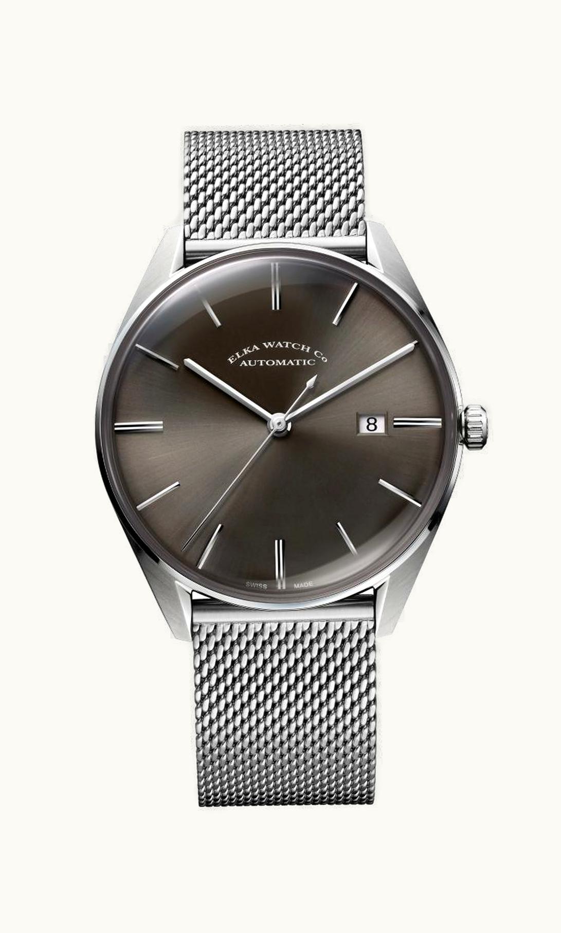 Elka Watch Co. D-Series Stainless Steel / Grey / Milanese