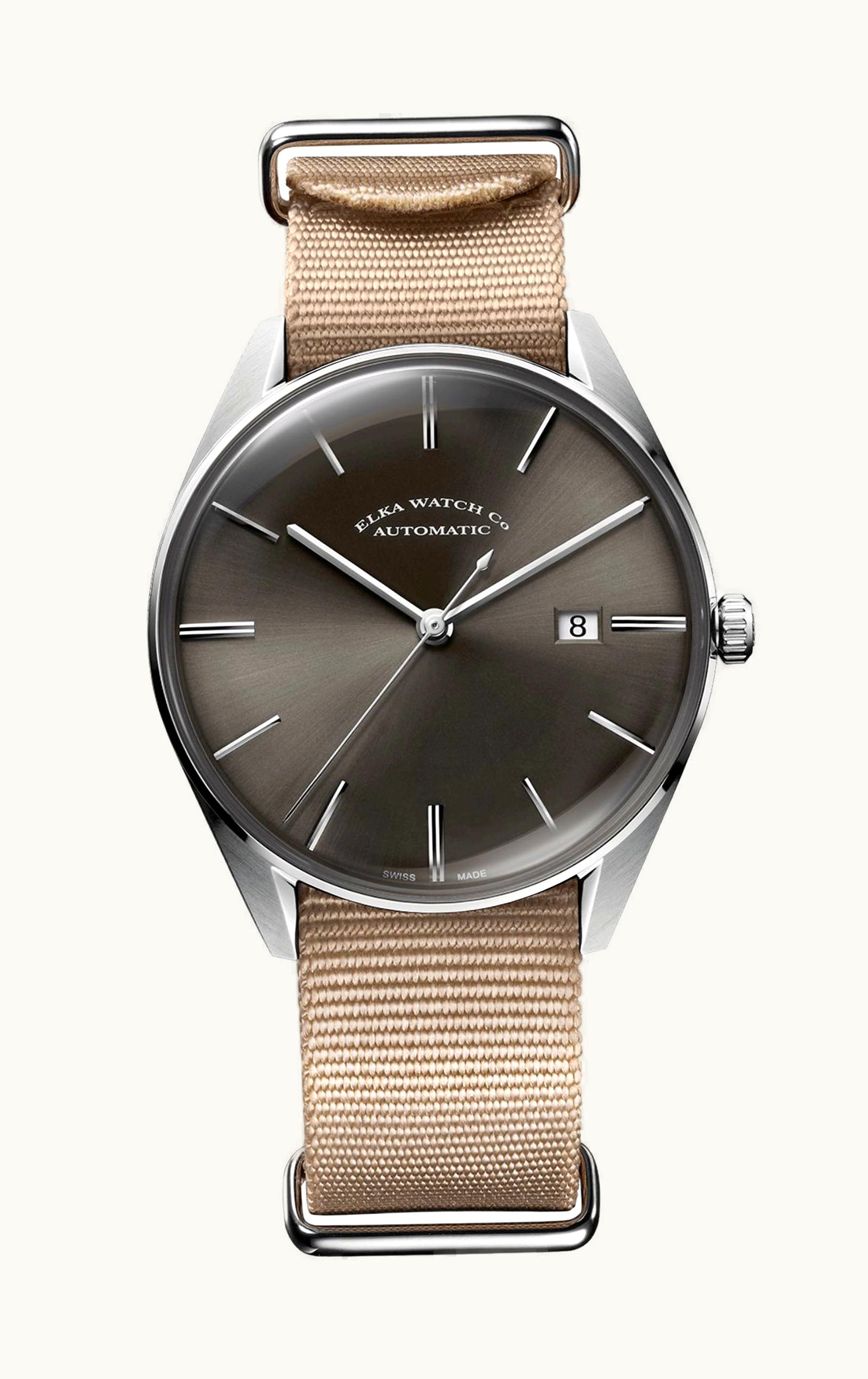 Elka Watch Co. D-Series Stainless Steel / Grey / NATO