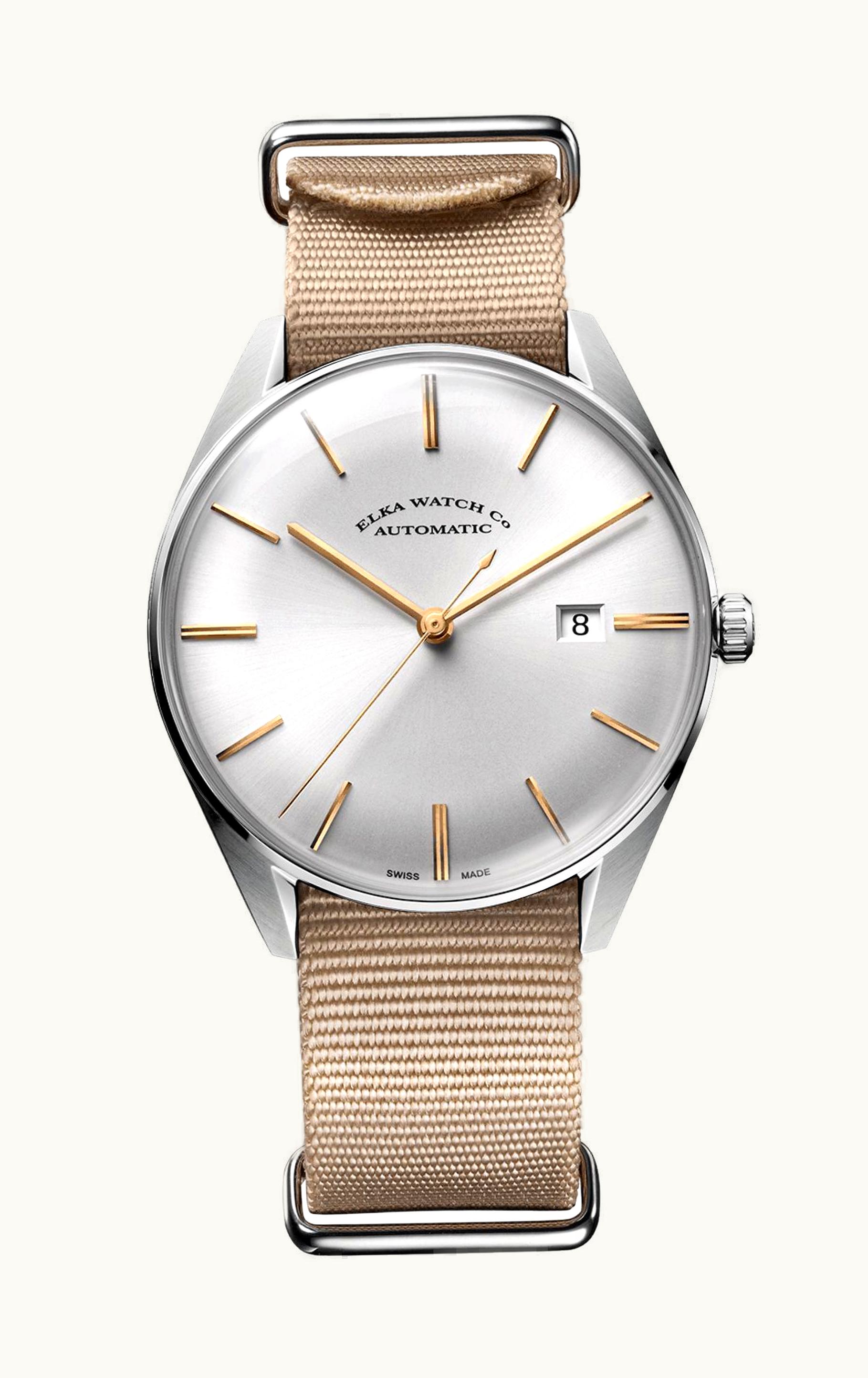 Elka Watch Co. D-Series Stainless Steel / Grey / NATO