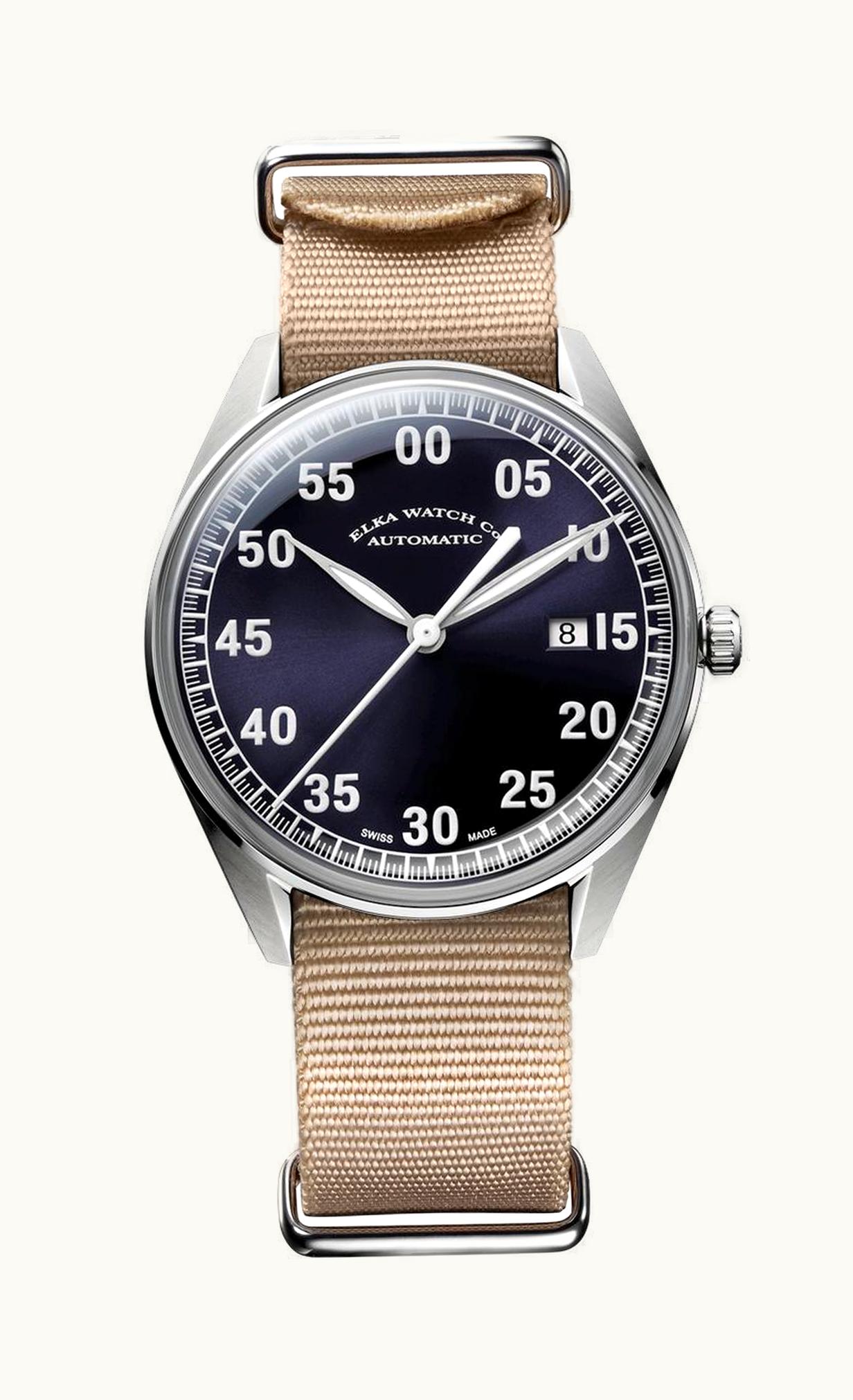 Elka Watch Co. X-Series Stainless Steel / Blue / NATO