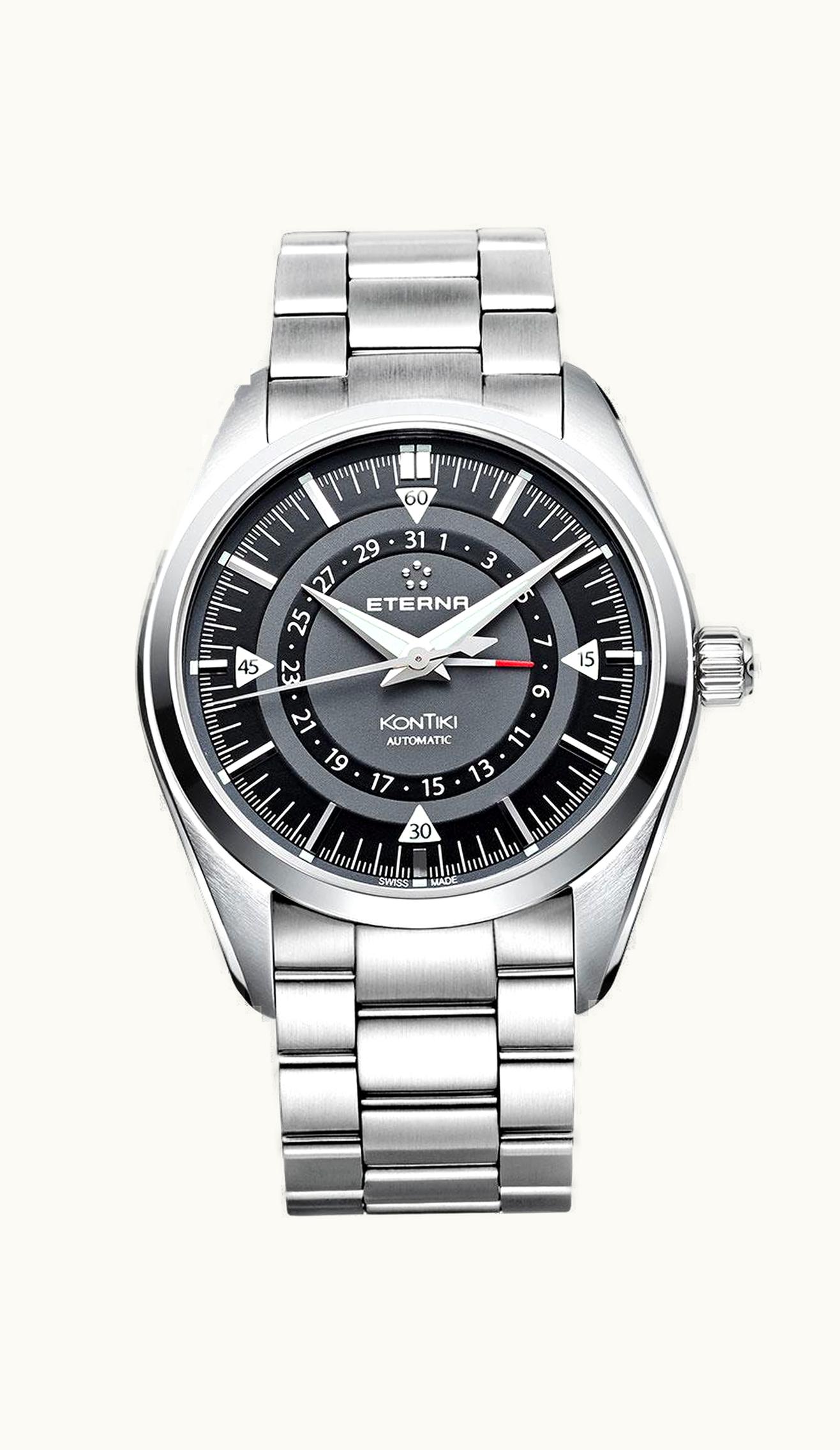 Eterna KonTiki Four-Hands Black / Bracelet