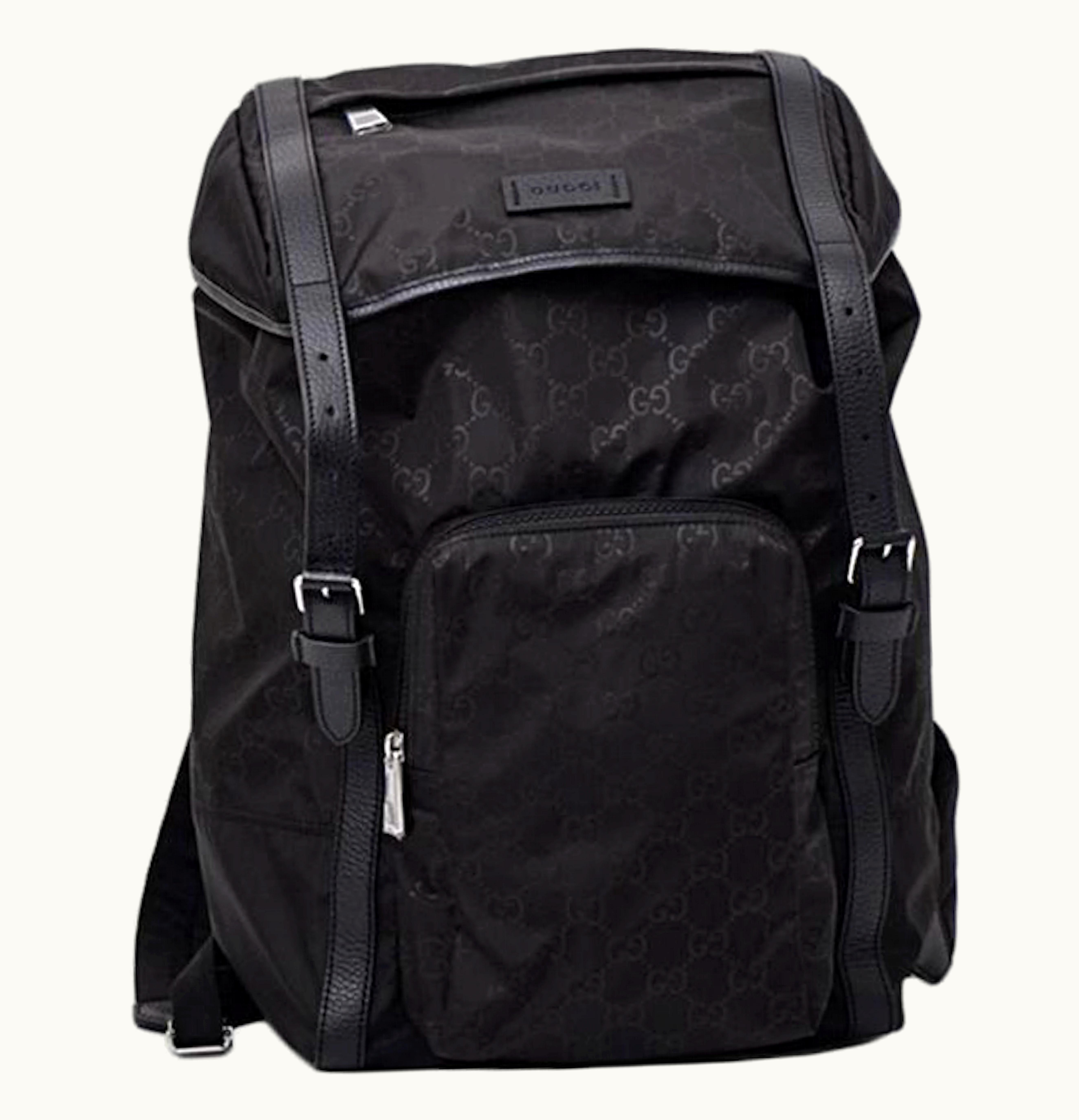 Gucci Gucci Travel Nylon Backpack Large Black