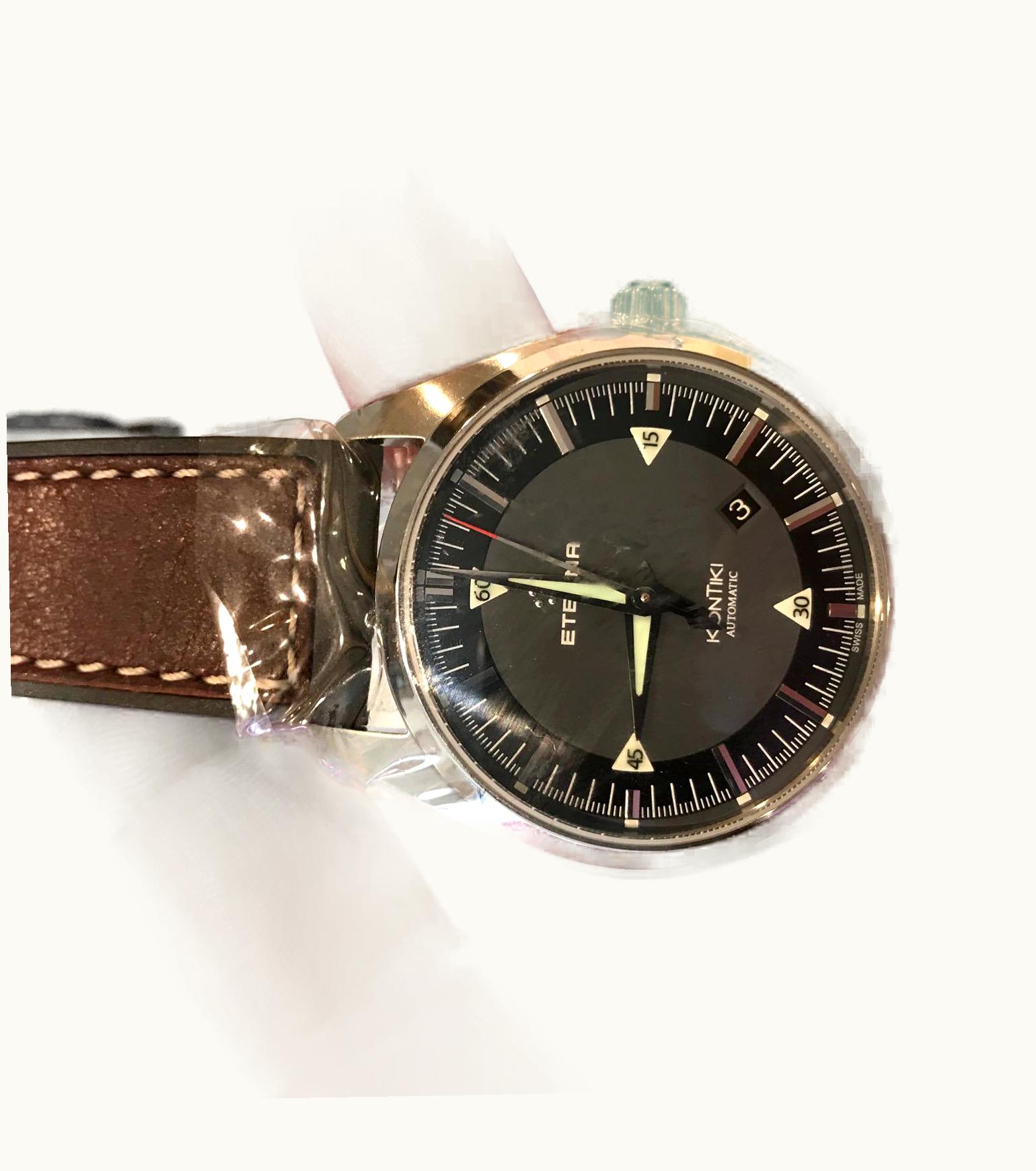 Eterna KonTiki Date Black / Strap