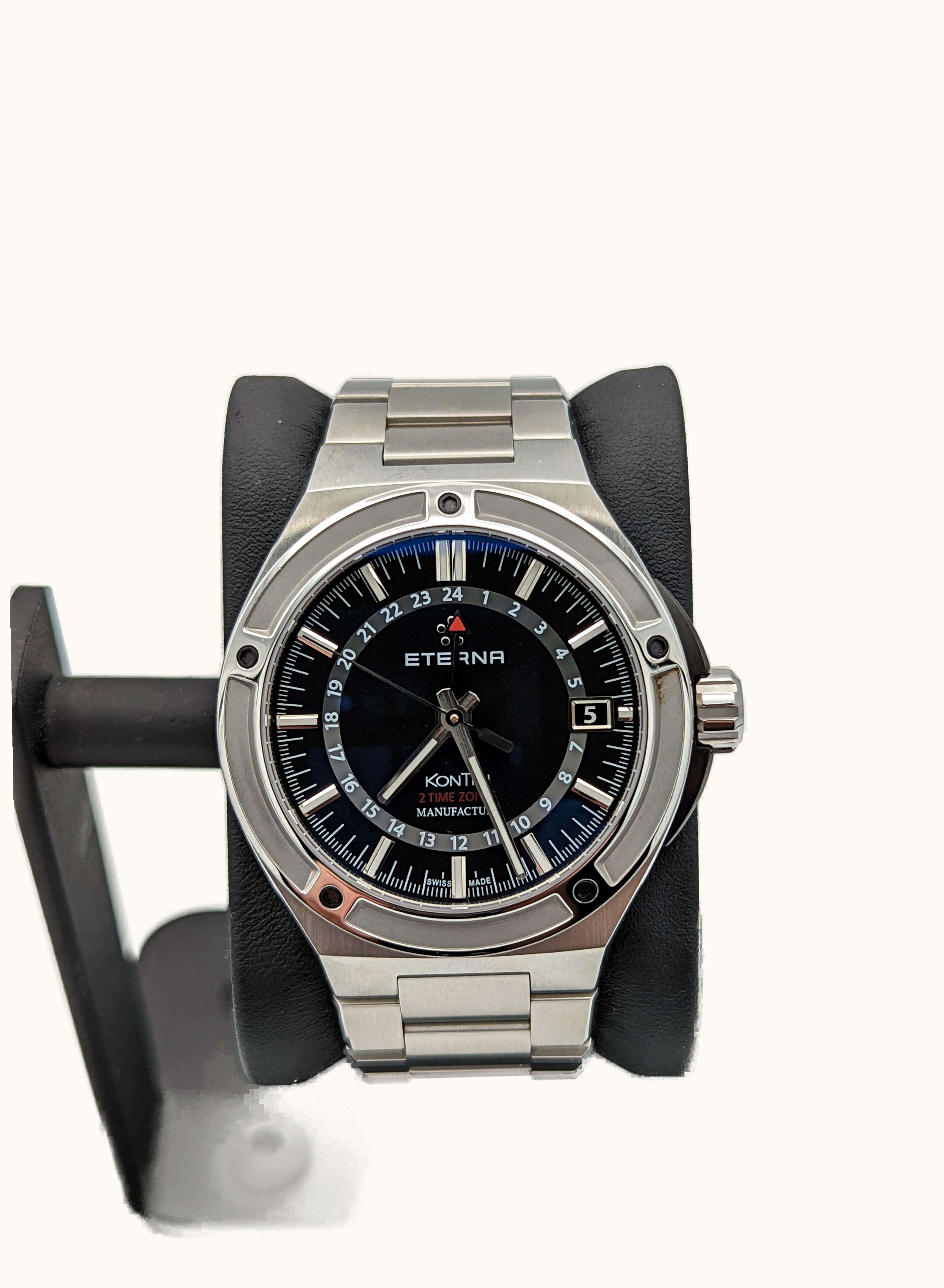 Eterna Royal KonTiki GMT Black / Bracelet