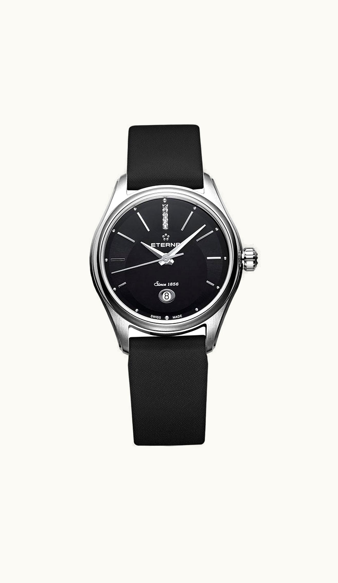 Eterna Avant-Garde Date Lady Black MOP / Strap