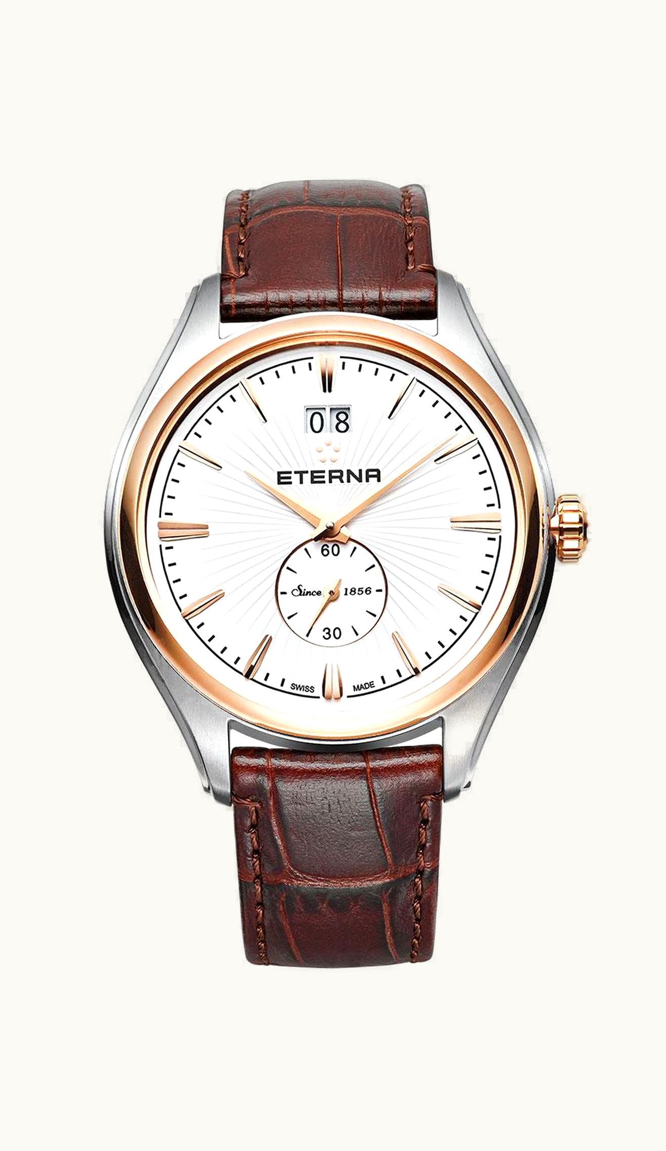 Eterna Avant-Garde Quartz Big Date Two Tone / White / Strap