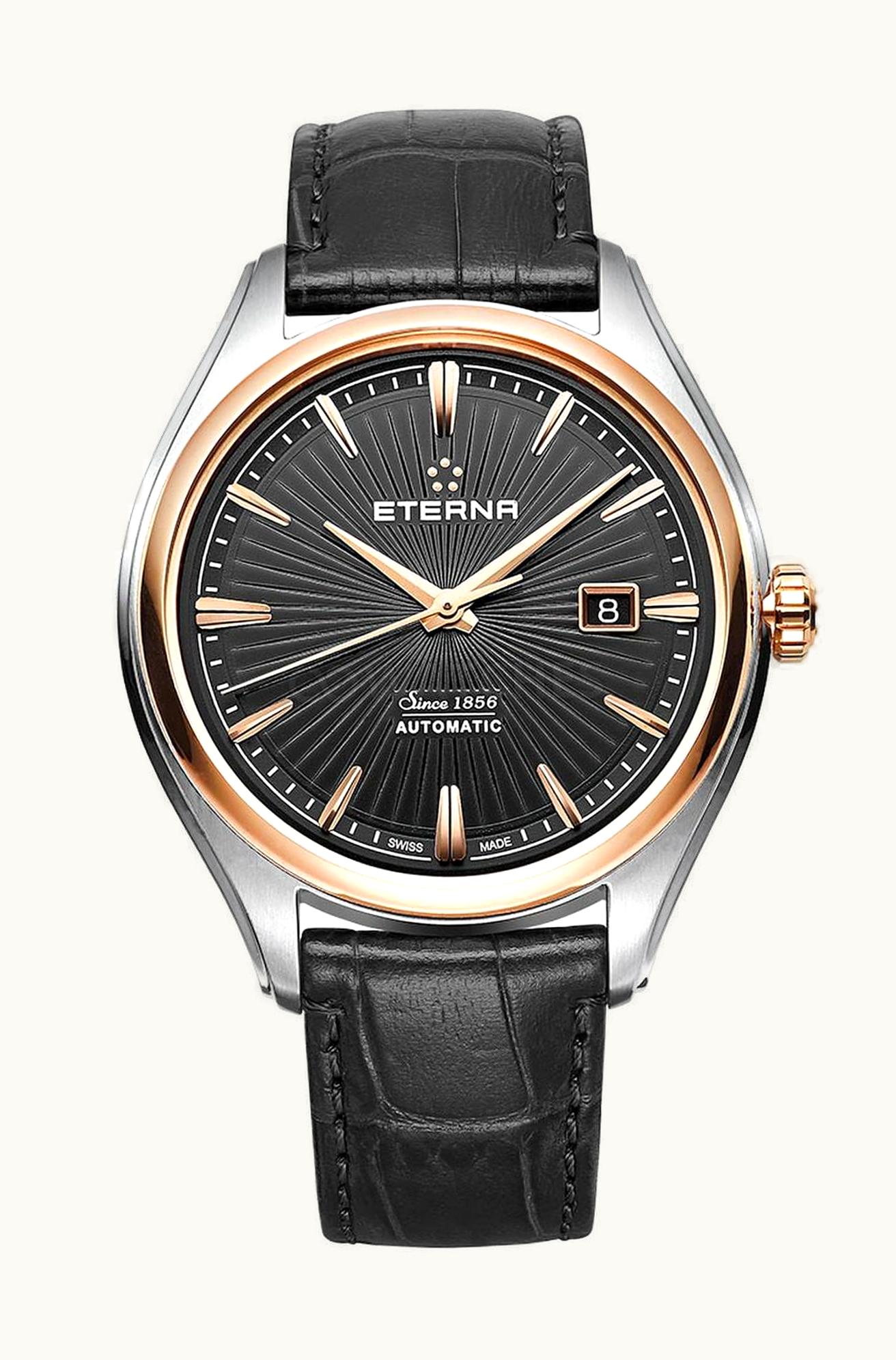 Eterna Avant-Garde Date Two Tone / Black / Strap