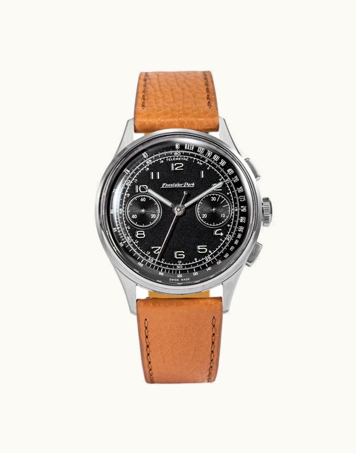 Excelsior Park Chronograph Stainless Steel / Black / Brown Matte