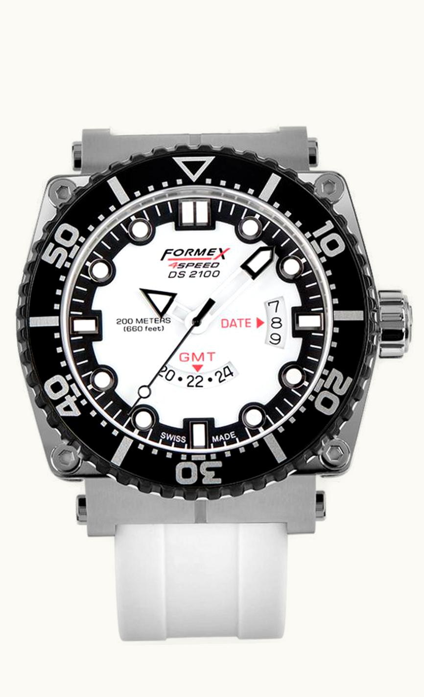 Formex Diver Quartz GMT White / Bracelet