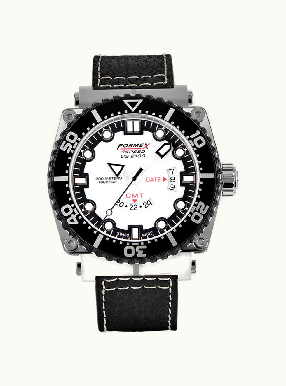 Formex Diver Quartz GMT White / Calf