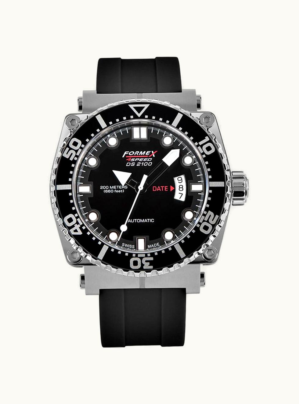 Formex Diver Automatic Black / Rubber