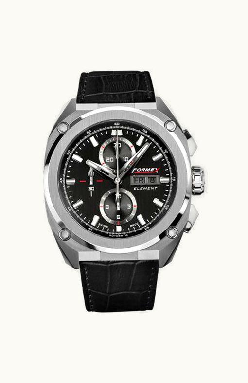 Formex Element Automatic Chronograph Full Steel / Black / Croco