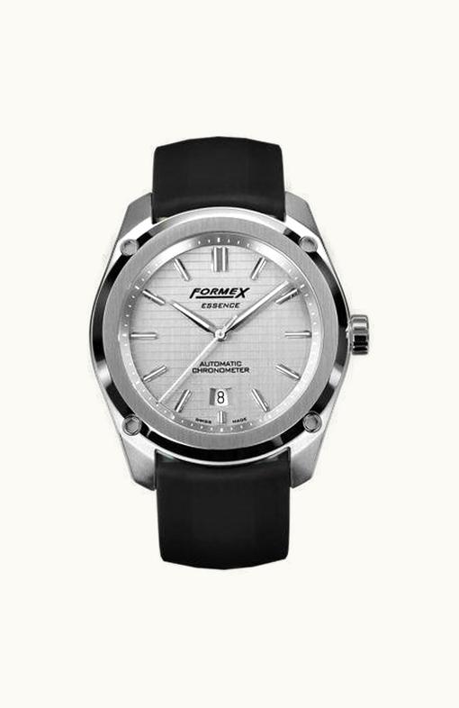 Formex Essence Automatic Chronometer Silver / Rubber
