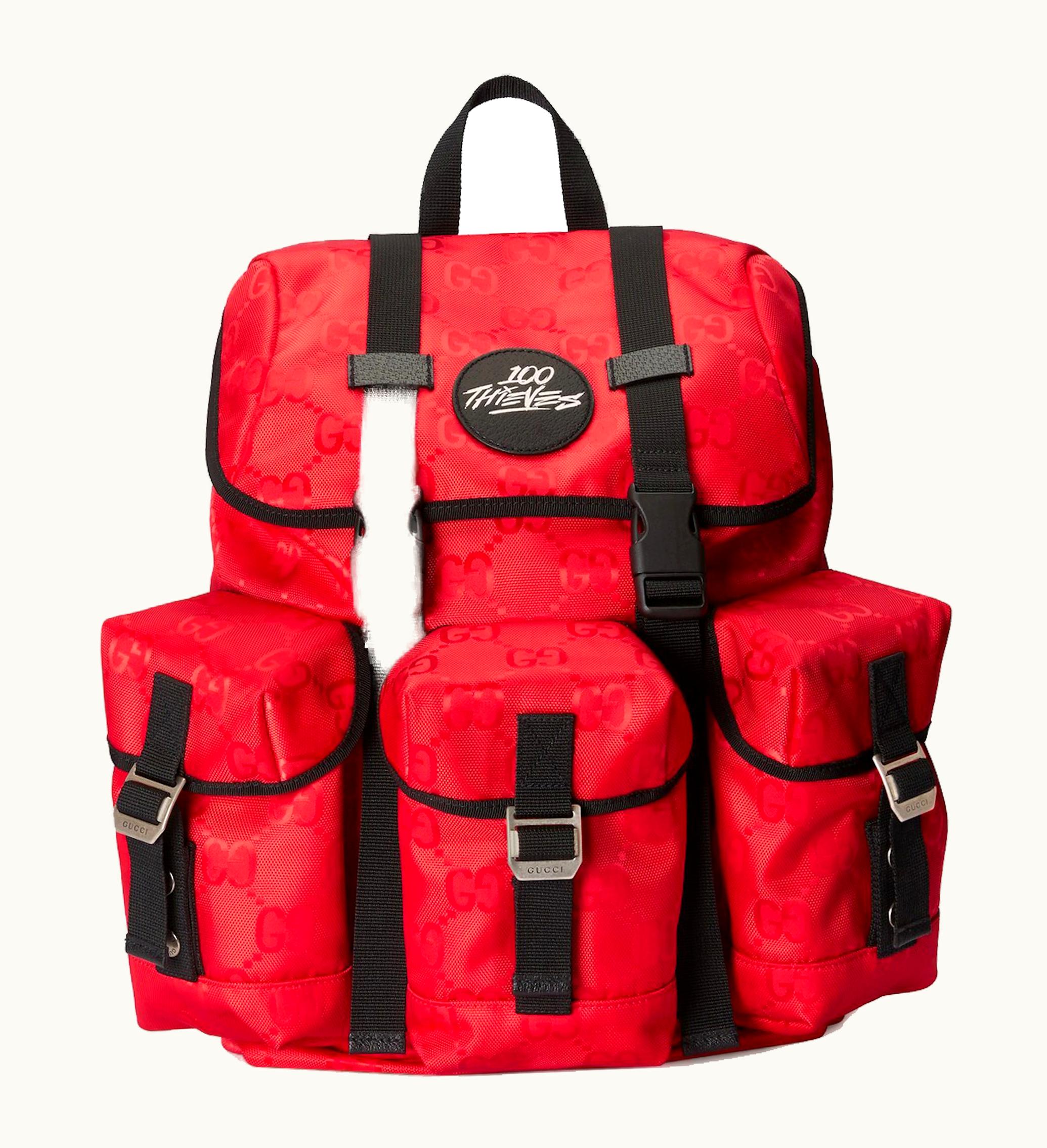 Gucci Gucci x 100 Thieves Backpack Off The Grid Red