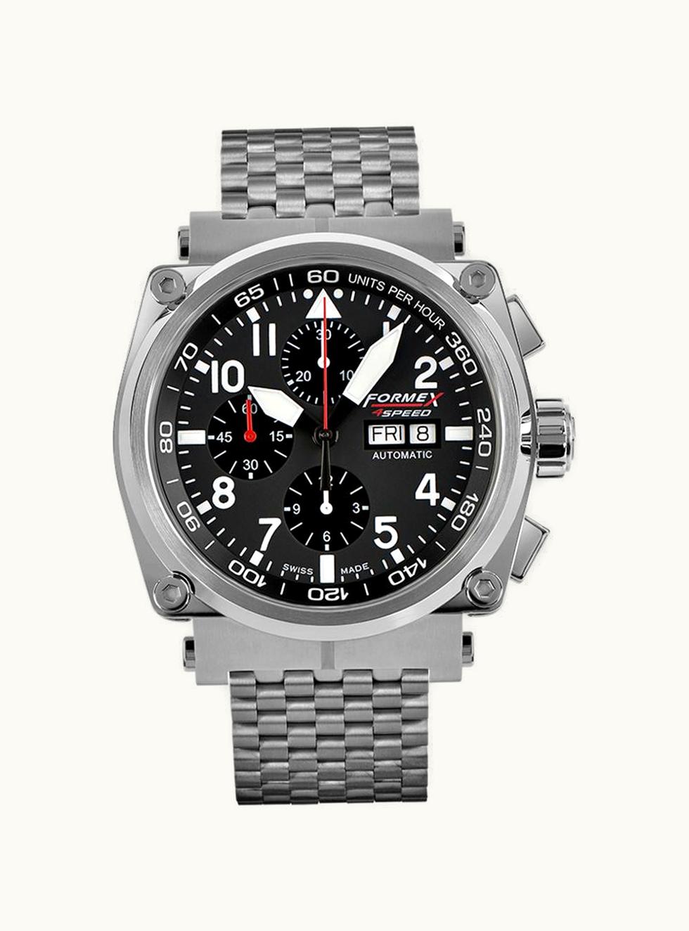 Formex Pilot Automatic Chronograph Black / Bracelet