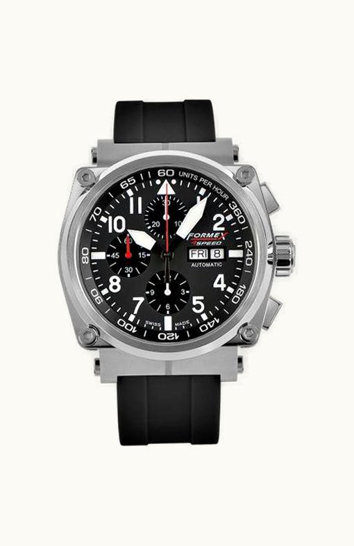 Formex Pilot Automatic Chronograph Black / Rubber