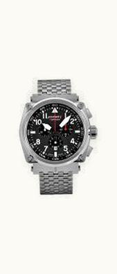 Formex Pilot Quartz Chronograph Black / Bracelet
