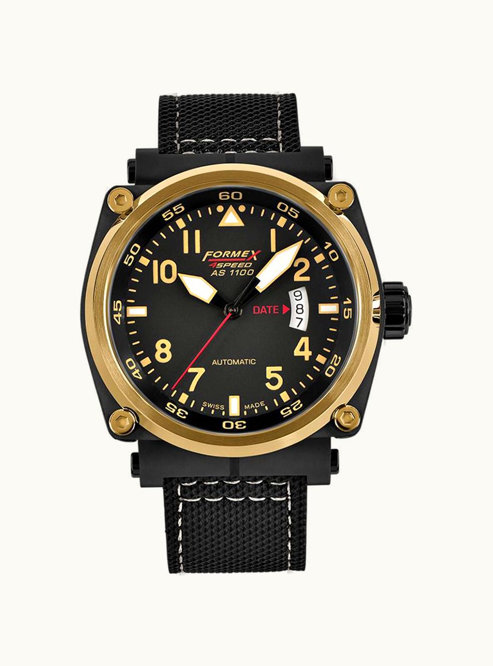 Formex Pilot Automatic Gold / Black / Calf