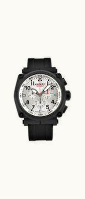 Formex Pilot Quartz Chronograph PVD / Silver / Rubber