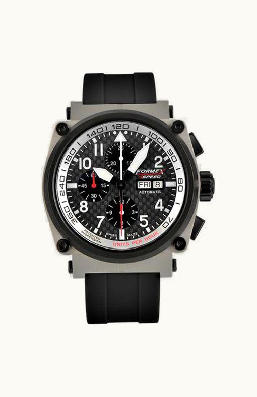 Formex Pilot Automatic Chronograph Sandblasted / Carbon Fibre / Rubber