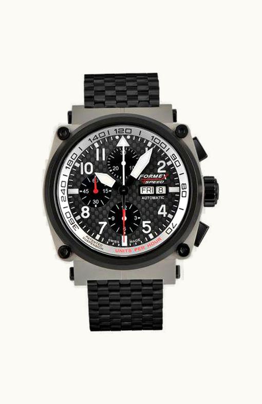 Formex Pilot Automatic Chronograph Sandblasted / Carbon Fibre / Bracelet