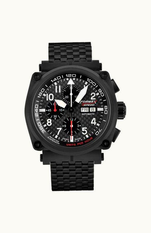 Formex Pilot Automatic Chronograph PVD / Carbon Fibre / Limited Edition / Bracelet