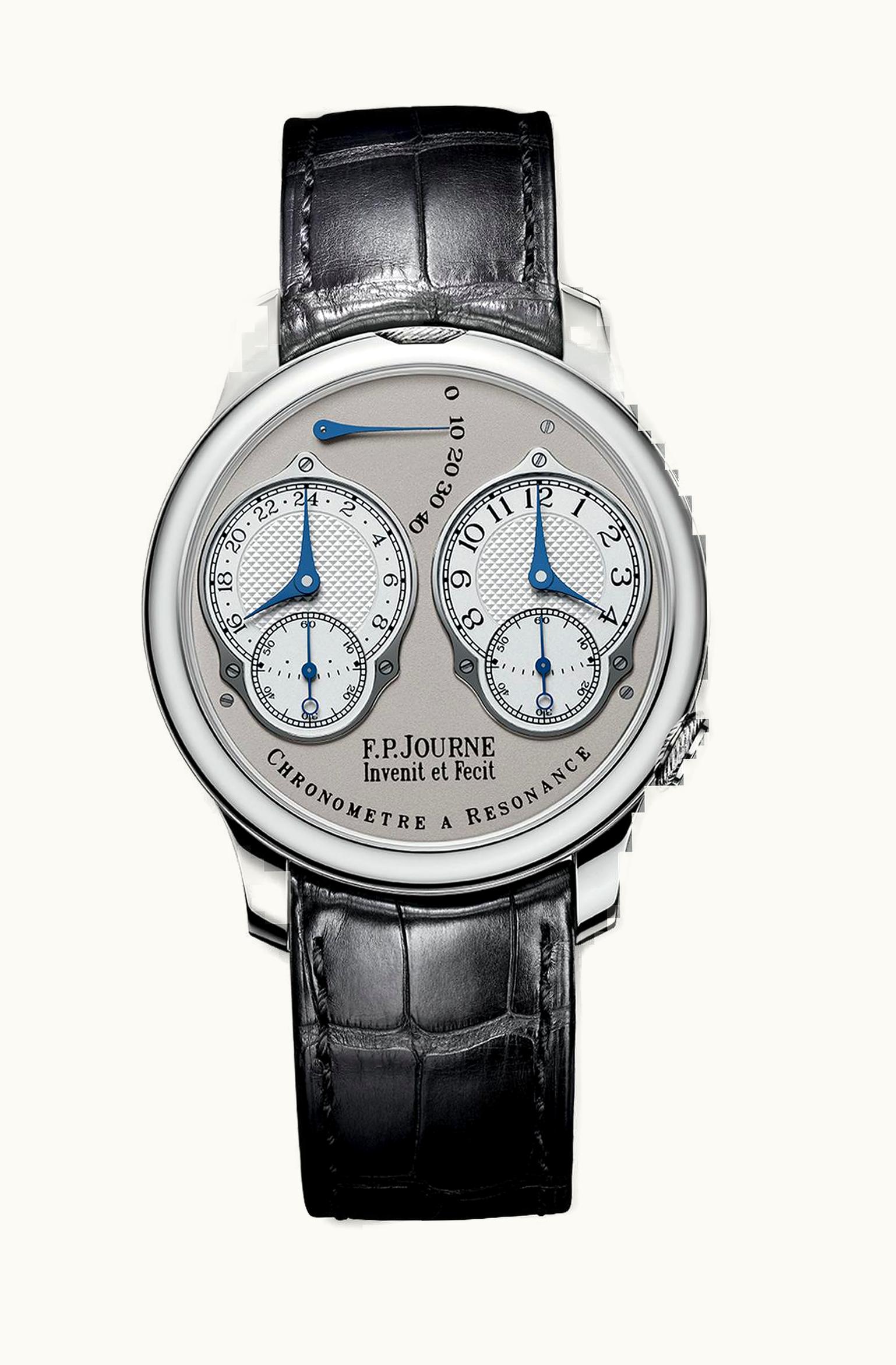 F. P. Journe Souveraine Chronomètre à Résonance 40 Platinum / Grey / Bracelet