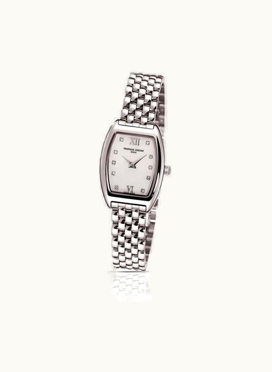 Frederique Constant Art Deco Tonneau Stainless Steel / MOP / Bracelet
